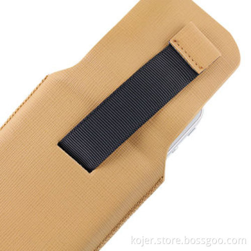 Leather Cellphone Pouch for iPhone 5, Made of PU Leather, Retractable Pull-tab, OEM Orders Welcomed